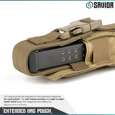 Molle Singletriple 22 P5 9mm Ammo Tactical Pistol Mag Pouch