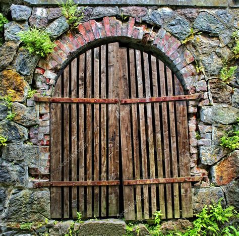 Old Wooden Gate — Stock Photo © Oldwill 4880887