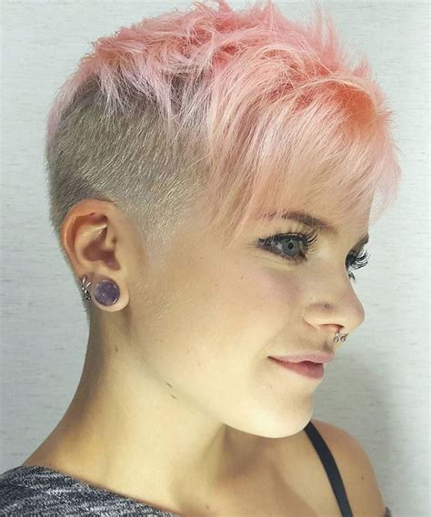 30+ short hair undercut women's