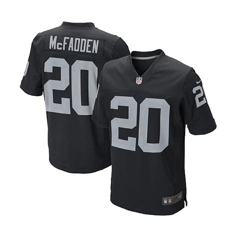 Men's Nike Oakland Raiders 20 Darren McFadden Elite Black Team Color ...