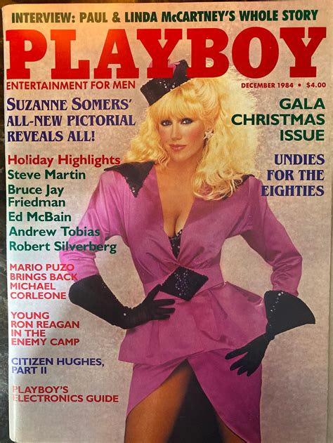 Vintage Playboy Magazine December 1984 Suzanne Somers Etsy