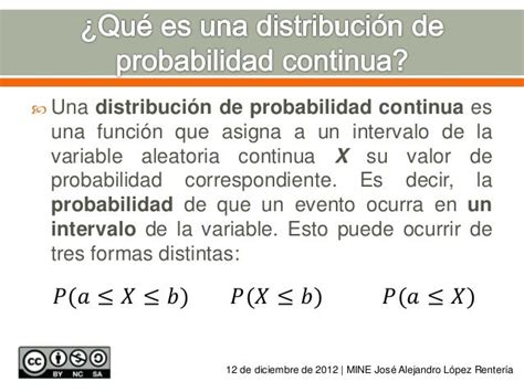 Distribuciones Continuas De Probabilidad