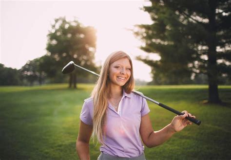 Senior Portrait Photo Picture Idea Golf Golfer Golfing Girls Golf Senior Pictures