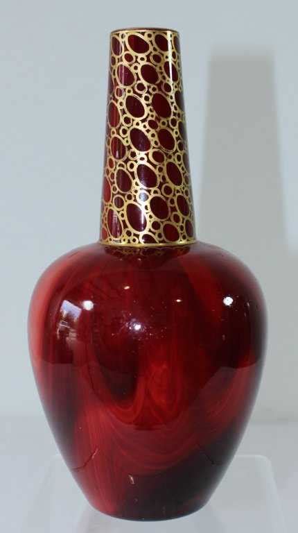 Loetz Art Glass Carneol Bottle Vase