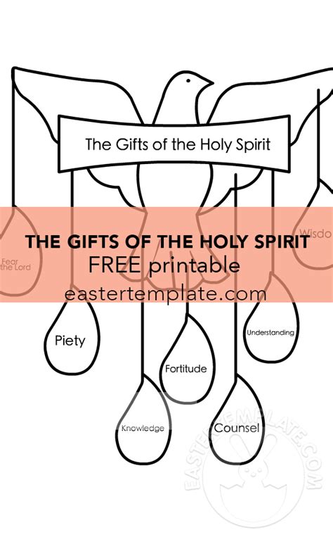 Pentecost Ts Of The Holy Spirit Easter Template