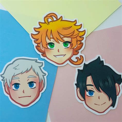 The Promised Neverland Anime Sticker Etsy