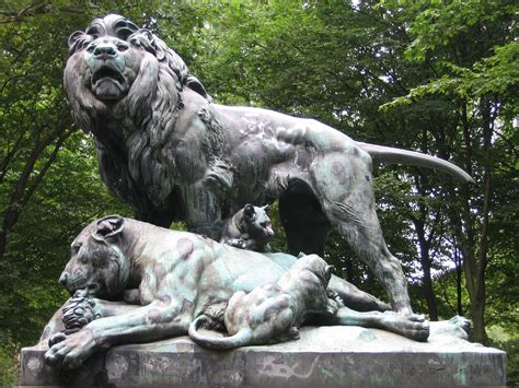 Berlin Lions Lions Lion Sculpture Statue