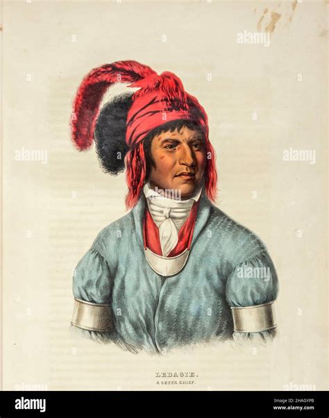 Creek Indian Chief Ledagie Portrait Hi Res Stock Photography And Images