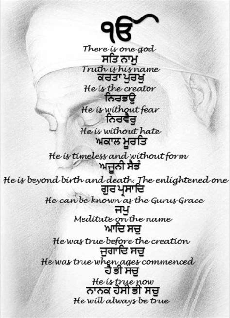 Sikh Frame Mool Mantar Sikh Prayer In Gurmukhi With Etsy