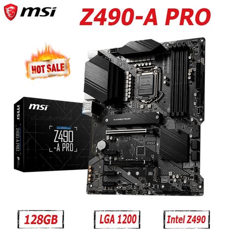 Lga 1200 Msi Z490 A Pro Motherboard 128gb Intel Z490 Pci E 30 Desktop