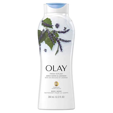 Olay Fresh Outlast Body Wash Birch Water And Lavender 123