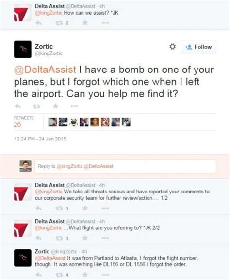 Tweeted Bomb Threats Ground Two Atlanta Bound Flights Slashgear