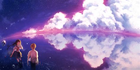 วอลเปเปอร์ แสงแดด สาวอะนิเมะ ท้องฟ้า เด็กผู้ชายตรงกับสาว เมฆ ภาพ