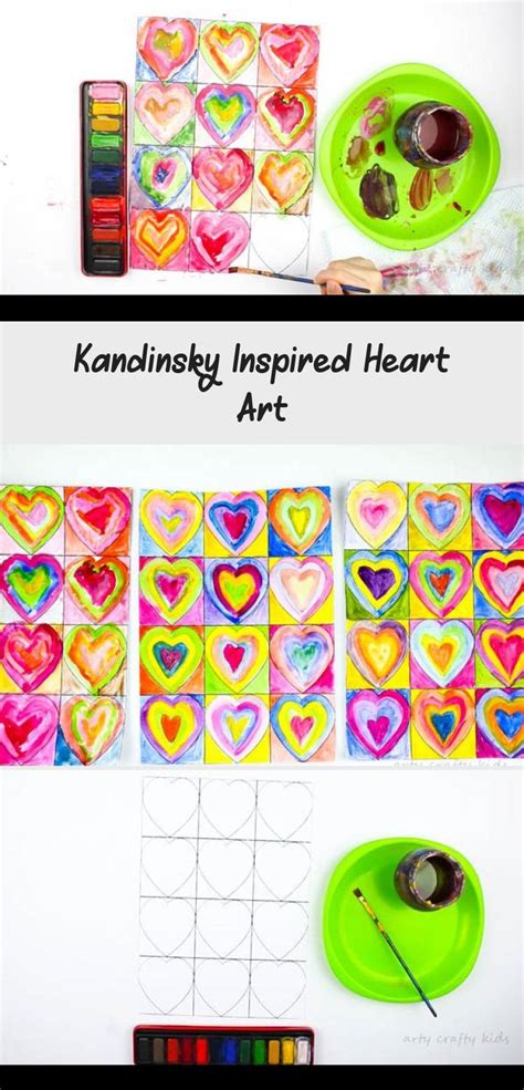 Arty Crafty Kids Art For Kids Kandinsky Inspired Heart