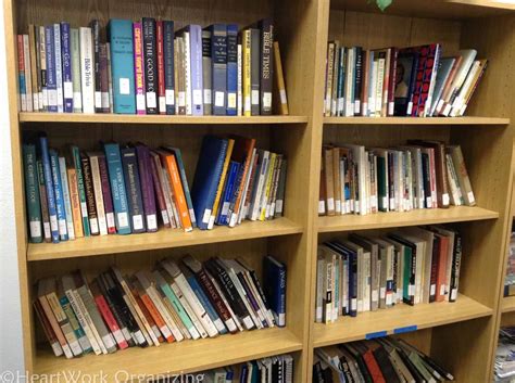 Library Quickie Organizing Bookshelves Heartwork Organizing Tips