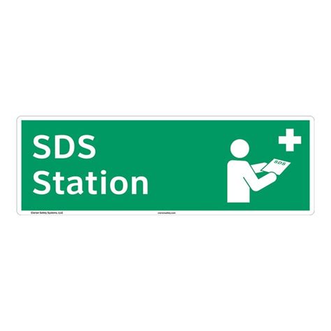 Clarion Safety Systems Ansiiso Compliant Sds Station Safety Signs