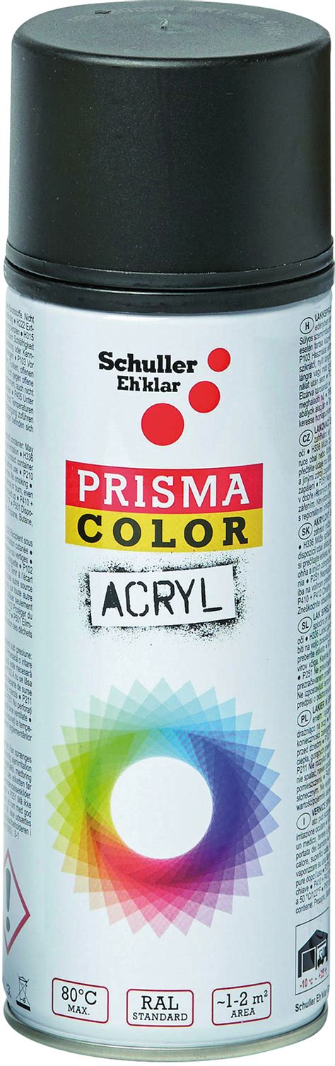 No further relevant information available. Acryllack-Spray schwarz matt 400 ml | SCHULLER Eh'klar