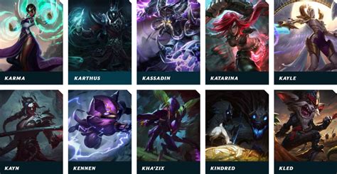 How Many Champions Are There In Lol League Of Legends Champions List