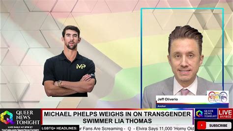 michael phelps weighs in on transgender swimmer lia thomas queer news tonight youtube