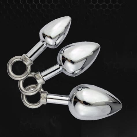 Adult Anal Toys Thrust Ring Butt Plug Metal Anal Dildo Sex Toys For
