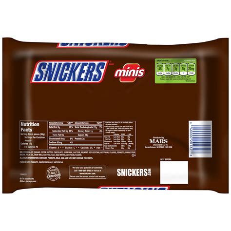 Calories in a homemade chocolate cupcake with chocolate frosting. Nutrition Facts Snickers Bite Size | Besto Blog