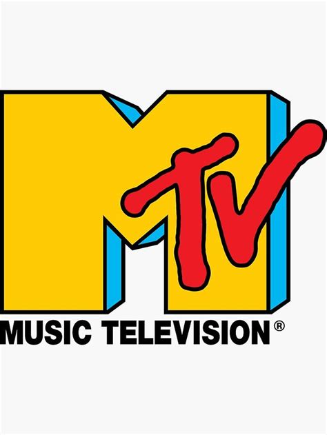Mtv Music Television Logo Sticker By Peachpiles In 2021 Mtv Music