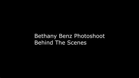 Bethany Benz Lingerie Photoshoot Behind The Scenes Bethanybenz Youtube