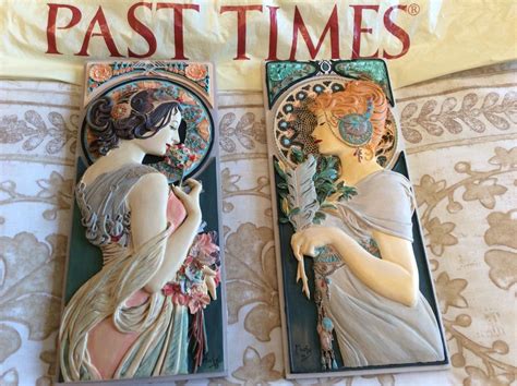 Past Times Mucha Wall Plaques x2 | eBay | Decorative wall plaques, Wall plaques, Mucha