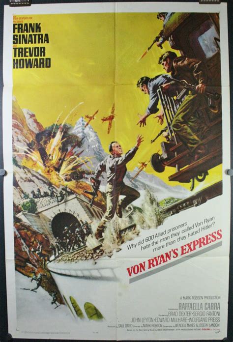 Role / character name gabriella. VON RYAN'S EXPRESS, Original Frank Sinatra Movie Poster