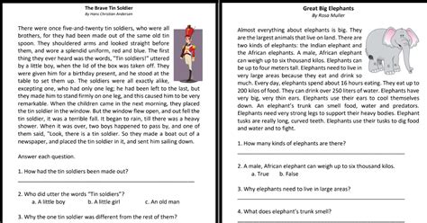 Reading Comprehension Materials For Grade 4 Free Download Guro Tayo
