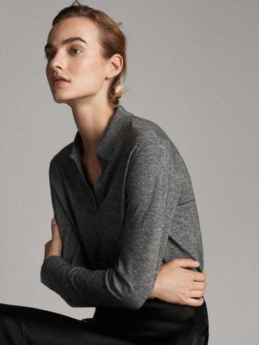 Jackets fashion jackets faux fur jackets fleece jackets jean jackets military jackets parkas puffer jackets quilted jackets rain coats shirt jackets softshell jackets suit jackets track. POLO SWEATER WITH JOHNNY COLLAR - Women - Massimo Dutti ...