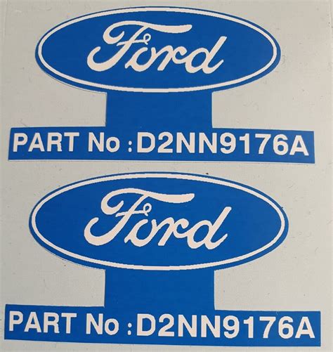Ford Tractor Fuel Filter Decal Pair Sps Parts