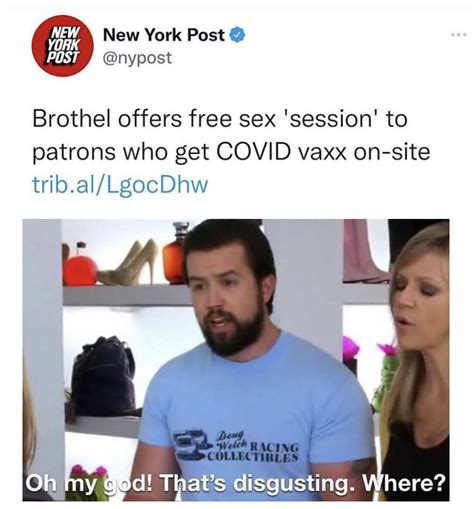 brothel offers free sex to vaxmaxxers that s disgusting where know your meme