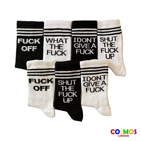 T Prank T Fuck Off Socks Happy Funny Socks Personalized Etsy Australia