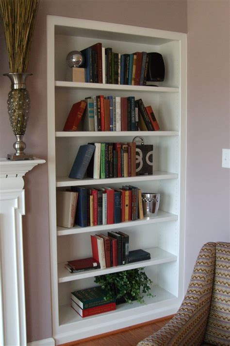 Recessed Bookshelves Built In Bookcase Home Trends Home