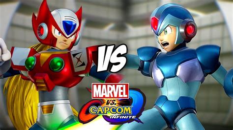 Mega Man X Vs Zero Marvel Vs Capcom Infinite Gameplay Youtube