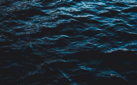 Download Wallpaper 3840x2400 Sea Water Ripples Waves Dark Surface