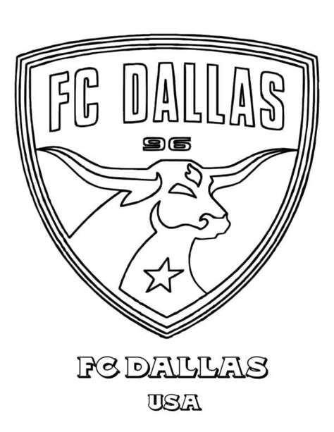 Dibujos De El Football Club Dallas Para Colorear Para Colorear Pintar E Imprimir Dibujos