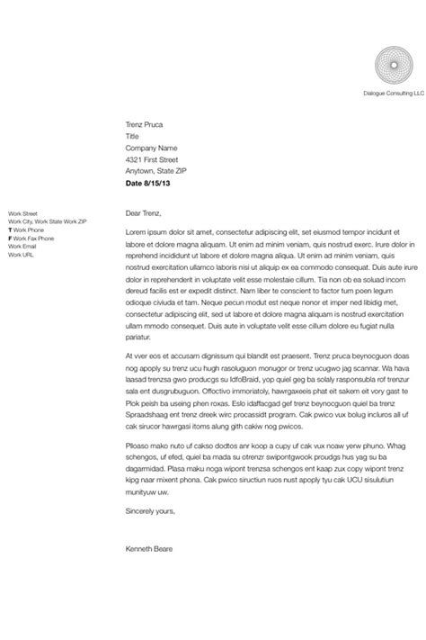 format  write  simple business letter