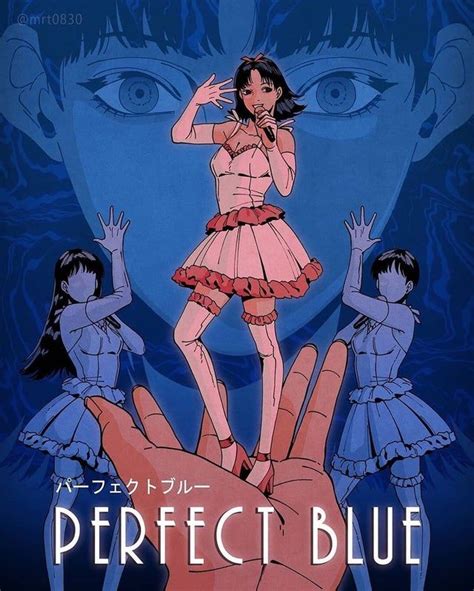 perfect blue 1997 [1080 × 1349] by mirot movieposterporn anime blue poster blue anime