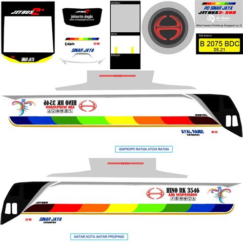 Maybe you would like to learn more about one of these? Stiker Denso Bussid - Livery Bus Rosalia Indah Png Livery ...