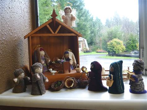 Hand Knit Nativity Scene Found The Pattern A Long Time