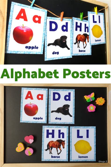 Alphabet Posters Colorful Alphabet Poster Alphabet Kindergarten