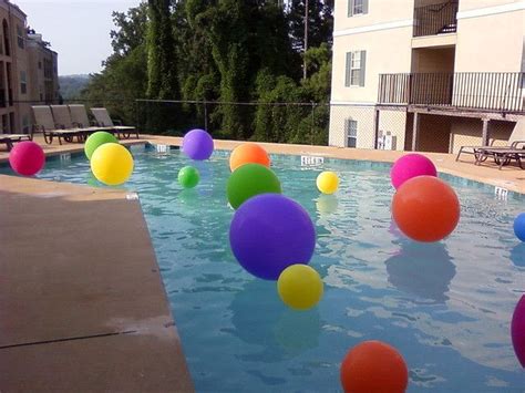 Throwing Balloons In The Pool Is A Great Summer Party Idea Even Better Place Glow Sticks