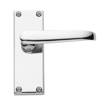 Featuring a striking wing shaped lever featuring a striking wing shaped lever on rose, these stylish dual chrome door handles are quirky, comfortable to operate in the hand and the perfect. Victorian Chrome Door Handle | Howdens Joinery