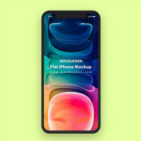 Free Flat Iphone Mockup Psd Template Css Author