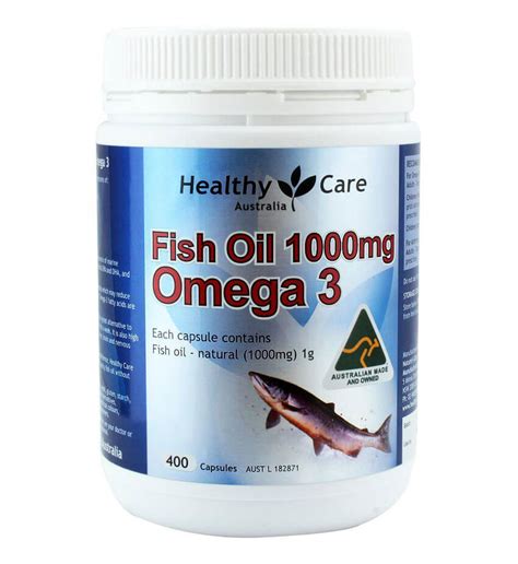 These healthy care fish oil are obtained through highly. Dầu cá Healthy Care Fish Oil Omega-3 1000mg 400 viên của Úc