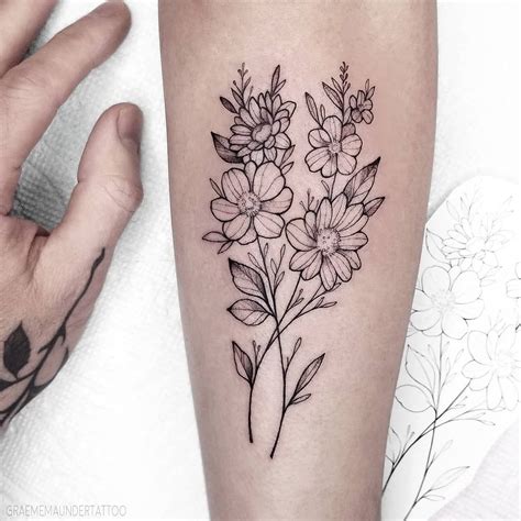 Pin By Klb 💫🌸 On Tattoos With Images Wildflower Tattoo Flower
