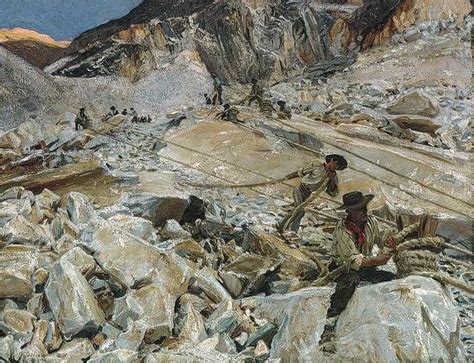 John Singer Sargent Bringing Down Marble From The Quarries To Carrara