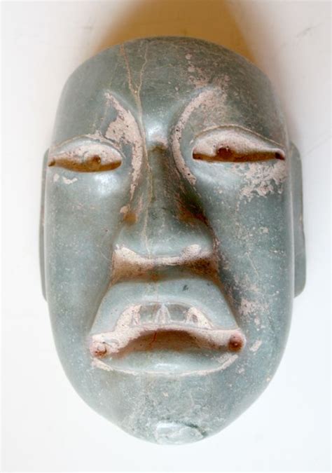 Olmec Jade Mask Ck0851 Circa 900 Bc To 600 Bc Dimensions 6 152cm High X 45 114cm